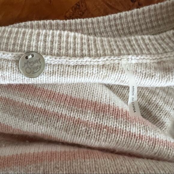 Margaret O'Leary Tori Striped Merino Wool Blend Sweater - Picture 6 of 6